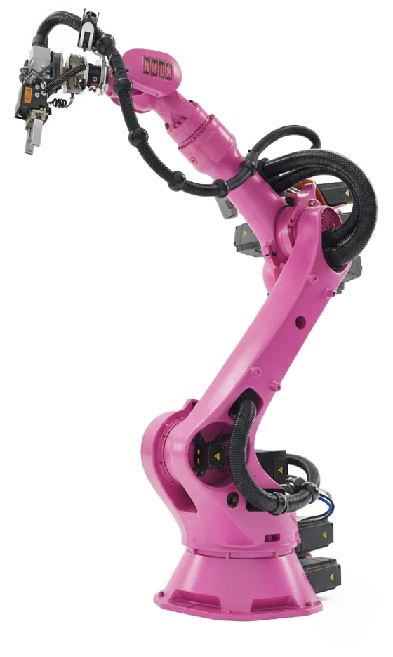 Industrial pink robot